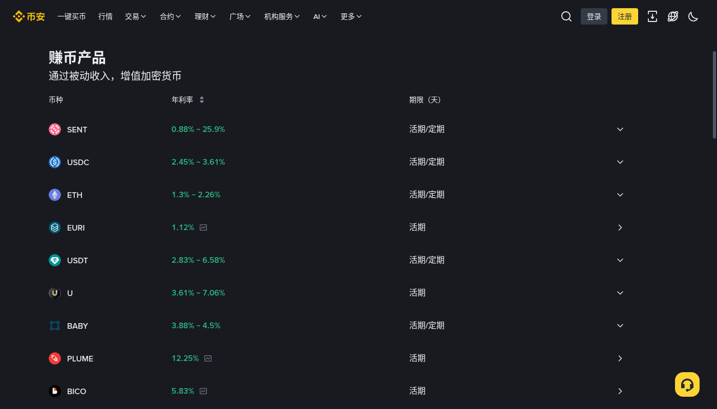 币安定期赚币阶梯年化:锁仓成本与提前赎回-加密货币赚钱
