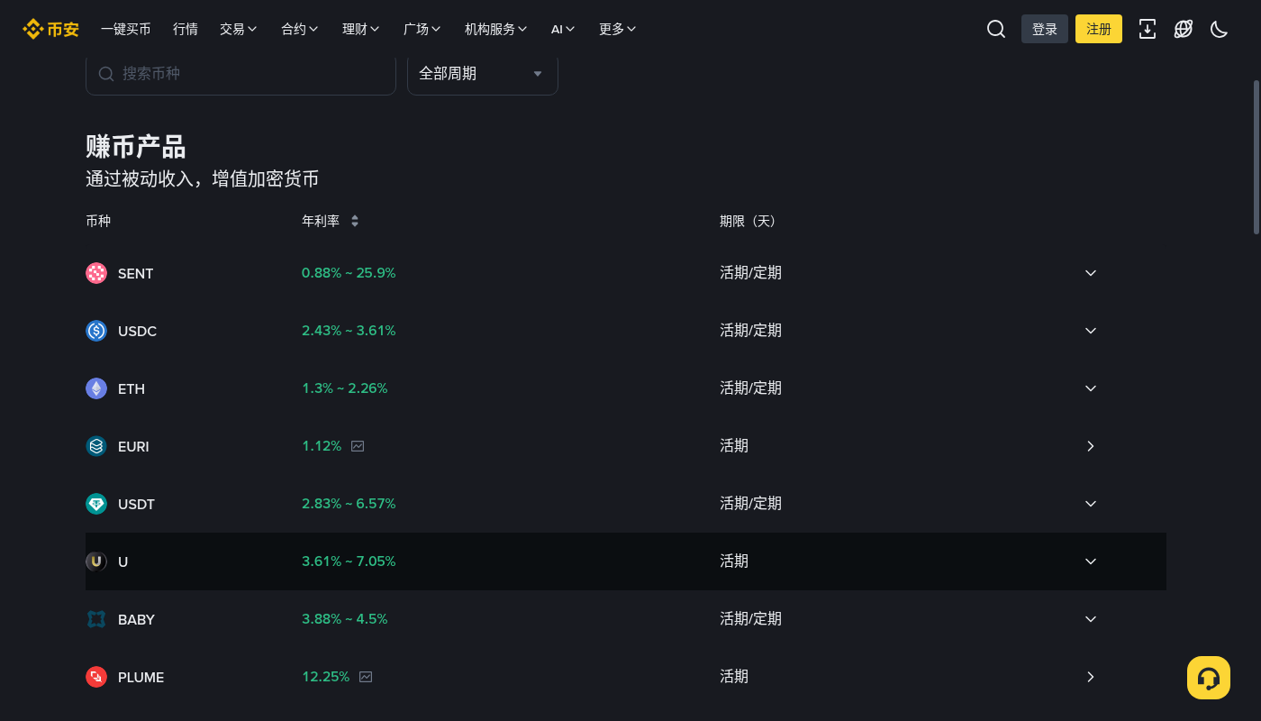 币安定期赚币阶梯年化:锁仓成本与提前赎回-加密货币赚钱