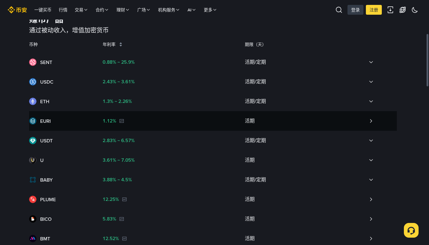 币安定期赚币阶梯年化:锁仓成本与提前赎回-加密货币赚钱