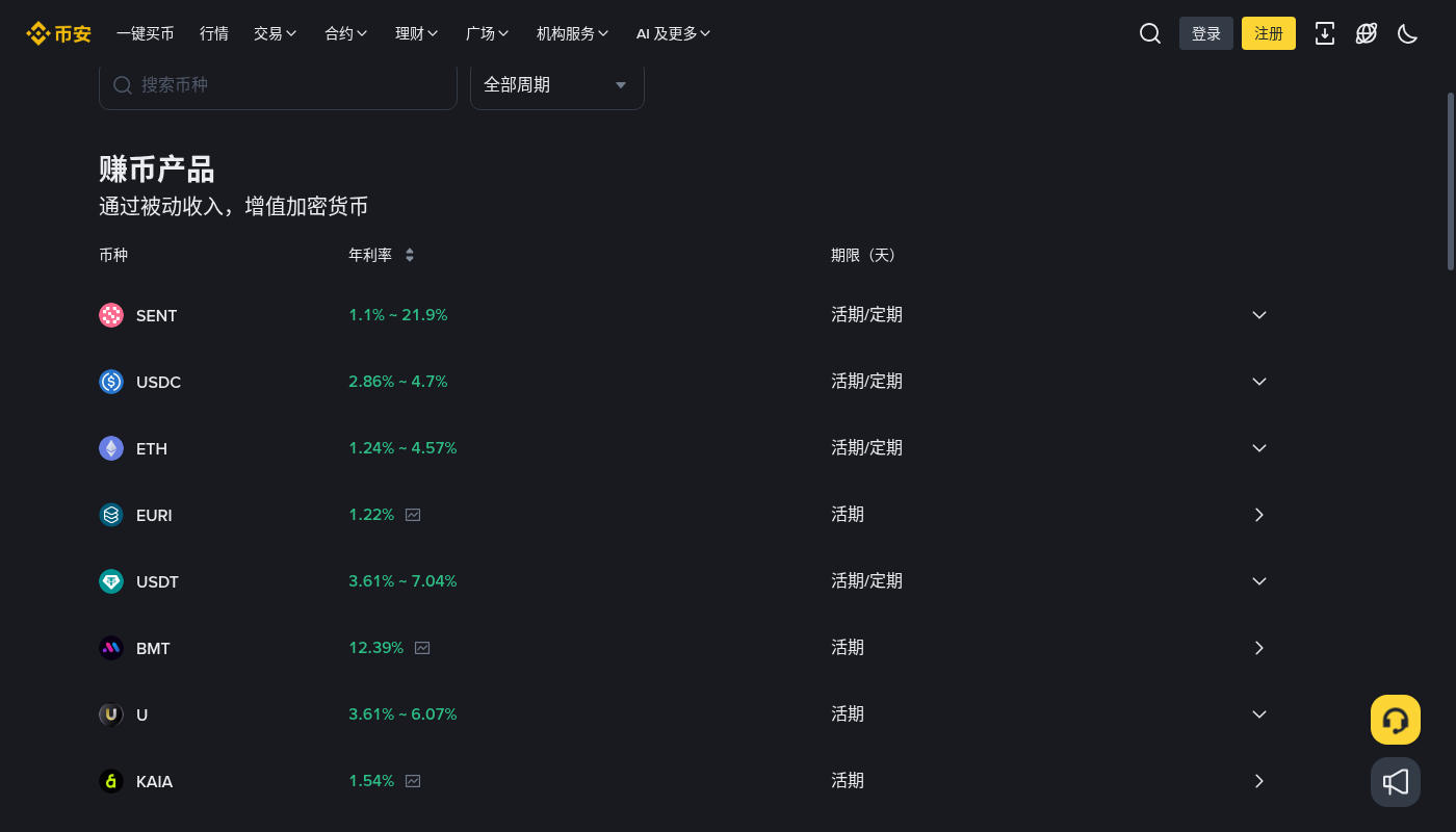 币安活期赚币第一笔:申购门槛与赎回成本-加密货币赚钱